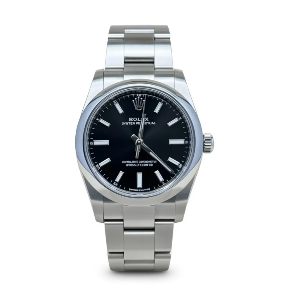 RLX Oyster Perpetual 34mm 124200 Black Dial Oyster Stainless Steel Bracelet Watch