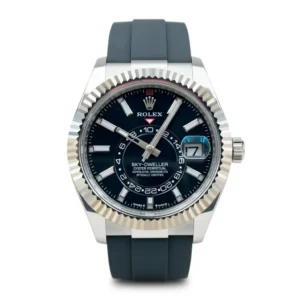 RLX Sky-Dweller 42mm White Gold Black Dial Oysterflex - 336239