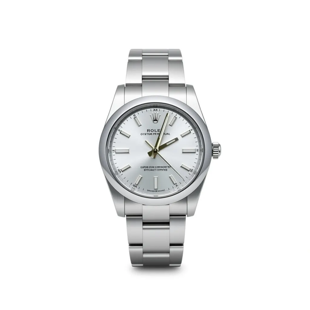 RLX Oyster Perpetual 34mm 124200-0001 Silver Dial Oyster Stainless Steel Bracelet