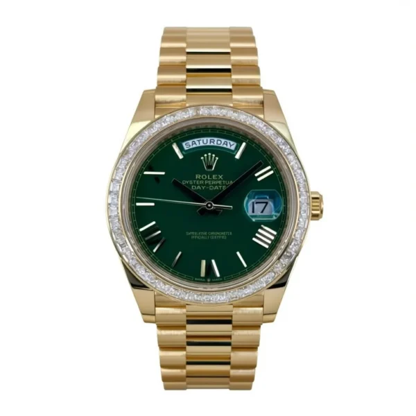 RLX Day-Date 40mm 228398TBR-0039 Green Dial President Watch