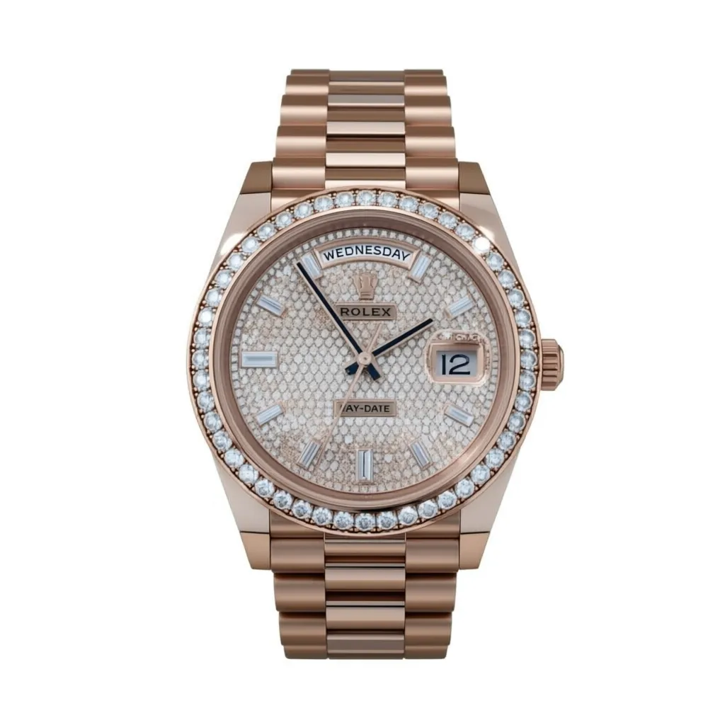 RLX Day-Date 40mm Diamonds Paved Dial 228345rbr-0002