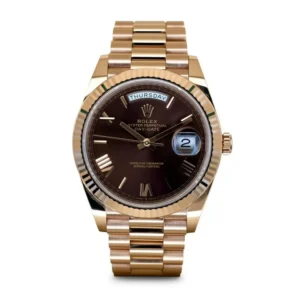 RLX Day-Date "President" 40mm Everose Gold Chocolate Roman Dial - 228235
