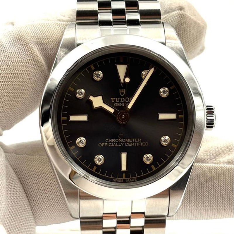TUDOR Black Bay 39mm Anthracite Diamond Set Dial Men's Bracelet Watch M79660-0004