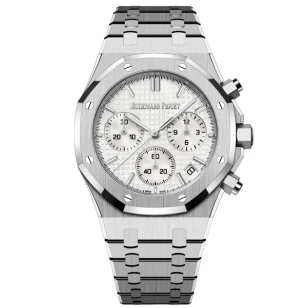A&P ROYAL OAK Silver-Toned Dial CHRONOGRAPH 41mm