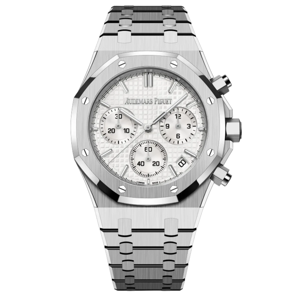 A&P ROYAL OAK Silver-Toned Dial CHRONOGRAPH 41mm
