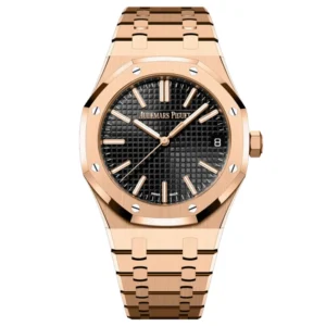 A&P ROYAL OAK Pink Gold Black Dial 41mm