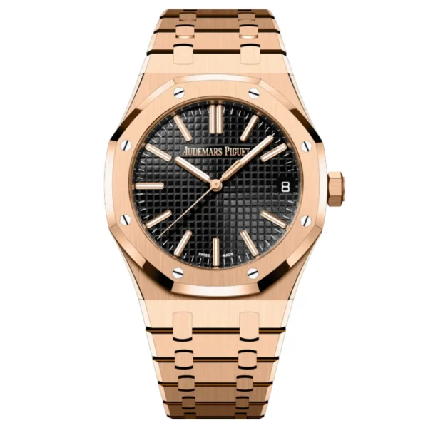 A&P ROYAL OAK Pink Gold Black Dial 41mm