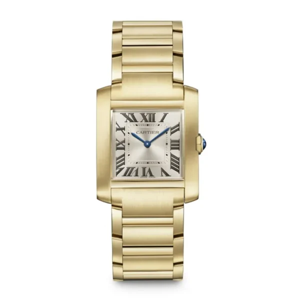 Cartier Tank Francaise Watch Medium Model Yellow Gold WGTA0113 - United Luxury