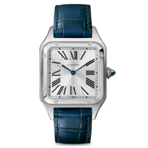 CARTIER SANTOS-DUMONT Large Model Blue Strap WSSA0022 - United Luxury