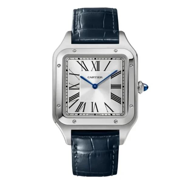 CARTIER SANTOS-DUMONT XL Model Blue Strap WSSA0032 - United Luxury