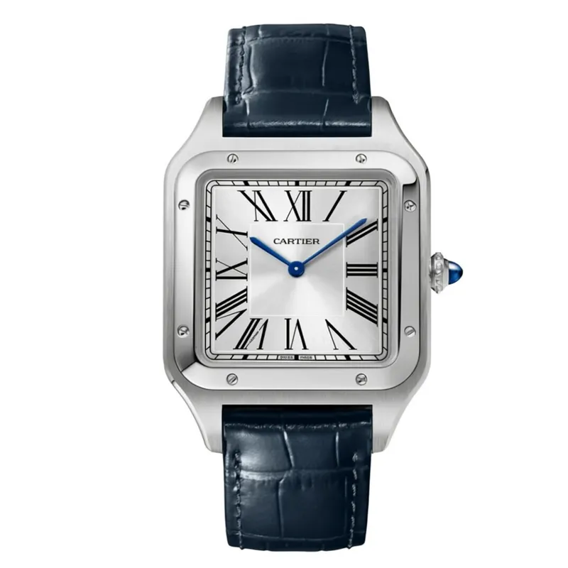 CARTIER SANTOS-DUMONT XL Model Blue Strap WSSA0032 - United Luxury