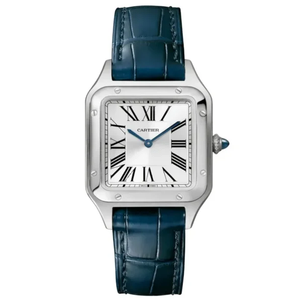 CARTIER SANTOS-DUMONT Small Model Blue Strap WSSA0023 - United Luxury