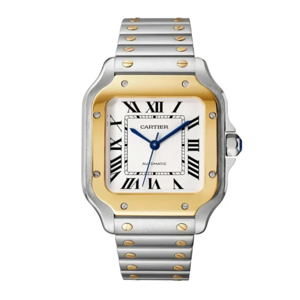 Cartier Santos Large Model Gold Mix W2SA0009 - United Luxury