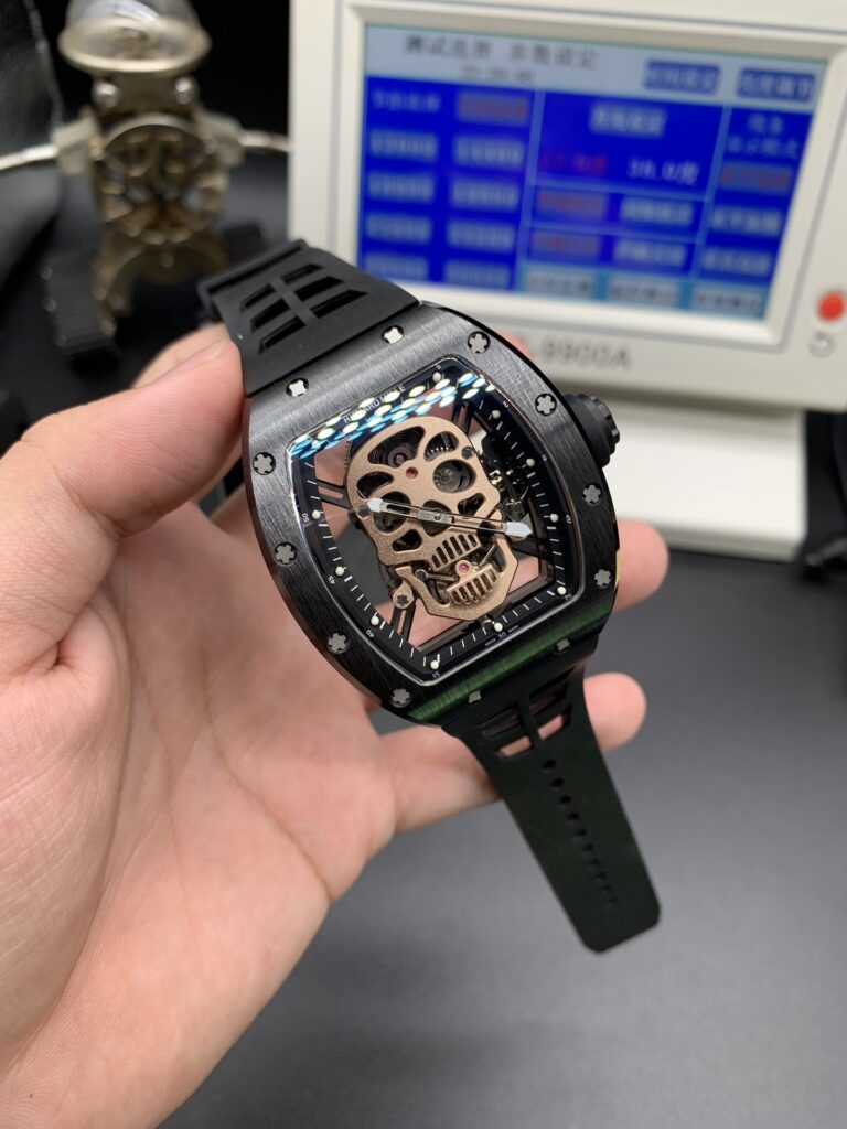 Richard Mille RM 52-01 Tourbillon Skull 50.00x42.70MM Replica RM035