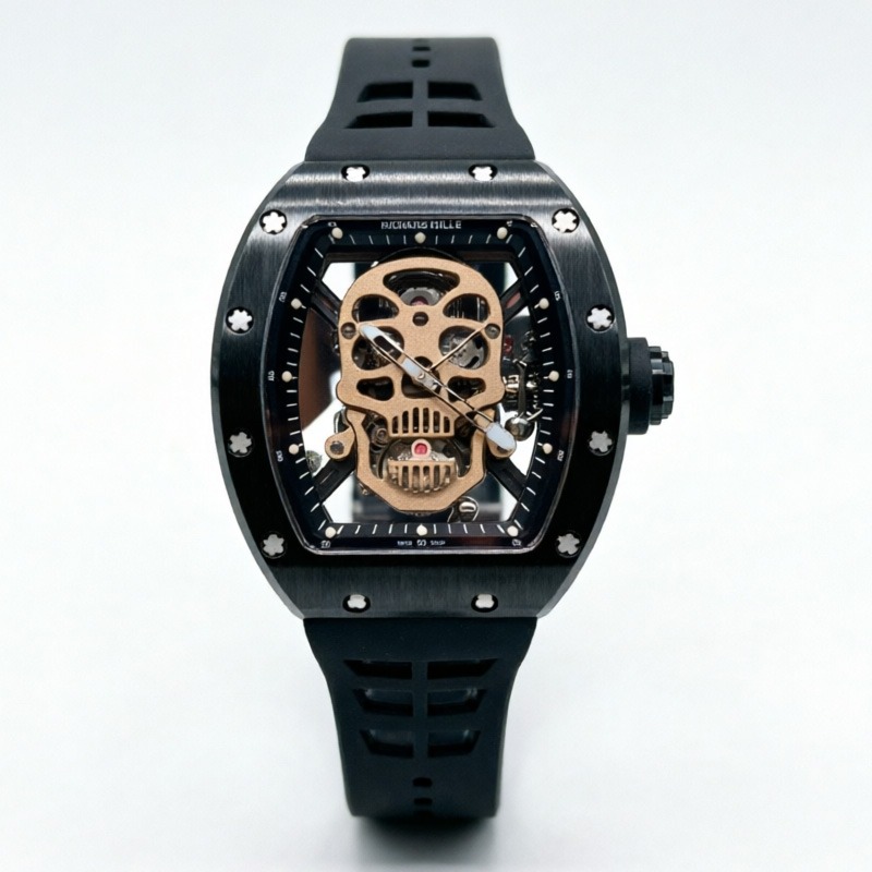 Richard Mille RM 52-01 Tourbillon Skull 50.00x42.70MM Replica RM035