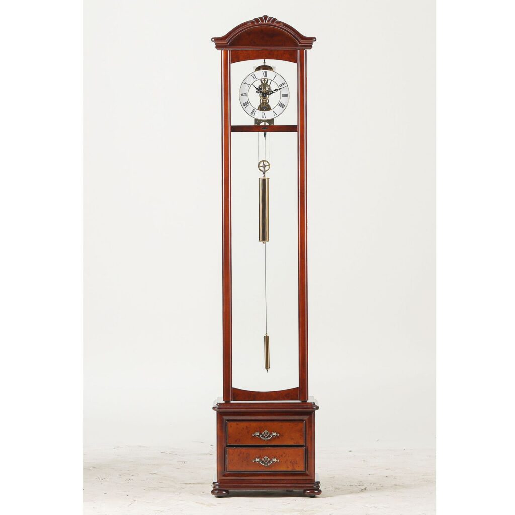 High-End 7-Day Zippered Weight-Driven Mantel Clock