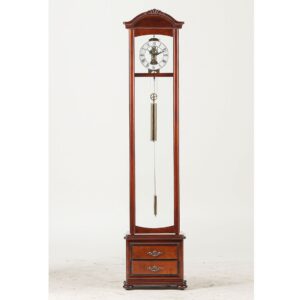 High-End 7-Day Zippered Weight-Driven Mantel Clock