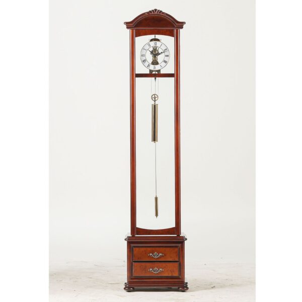 High-End 7-Day Zippered Weight-Driven Mantel Clock