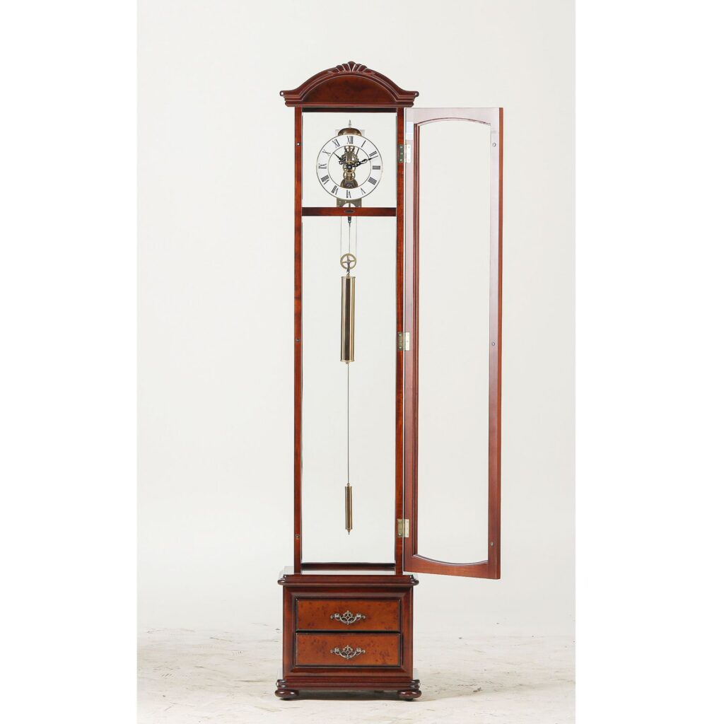 High-End 7-Day Zippered Weight-Driven Mantel Clock