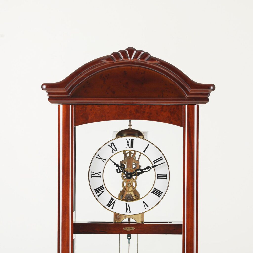 High-End 7-Day Zippered Weight-Driven Mantel Clock